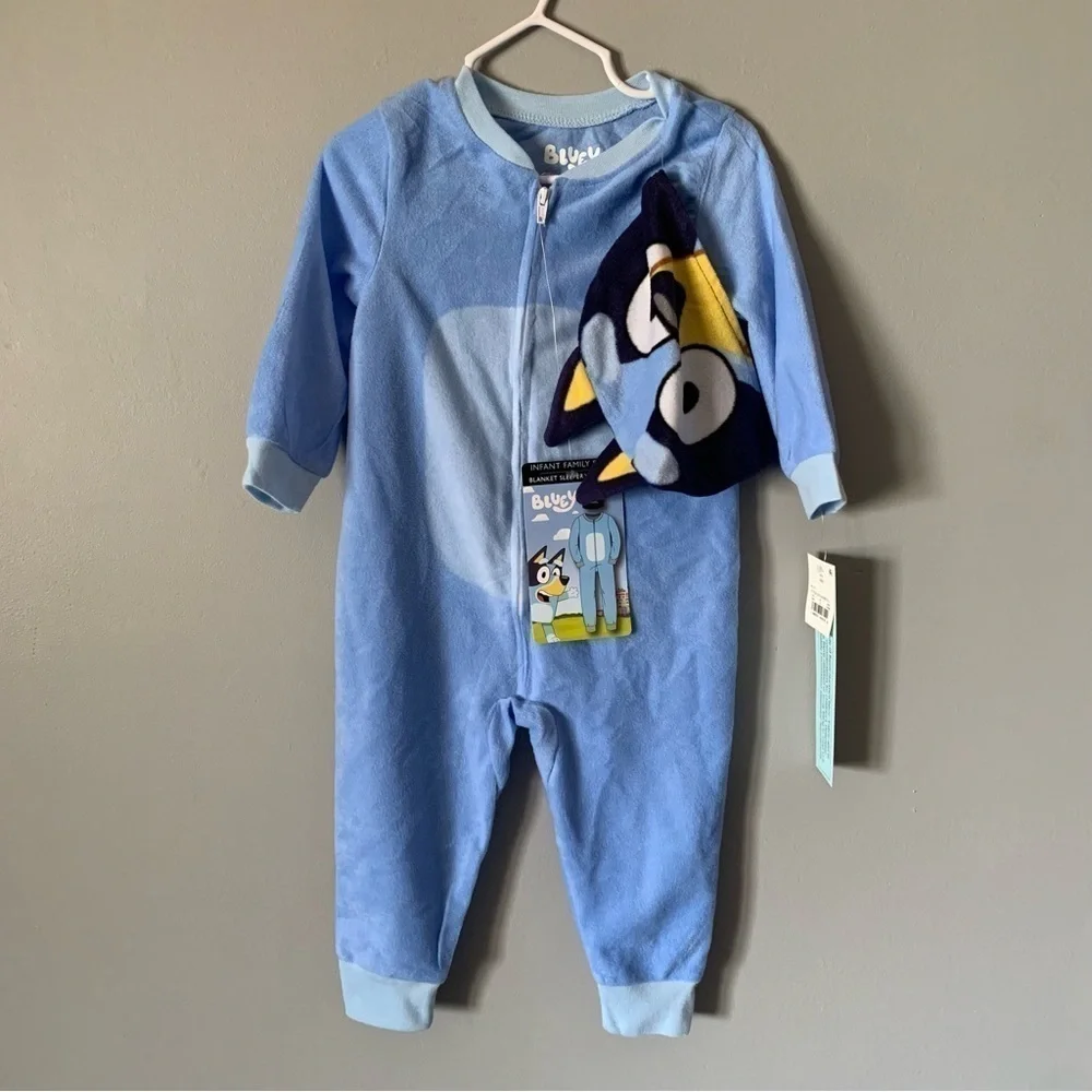 NWT. BLUEY Blanket Sleeper Pajamas